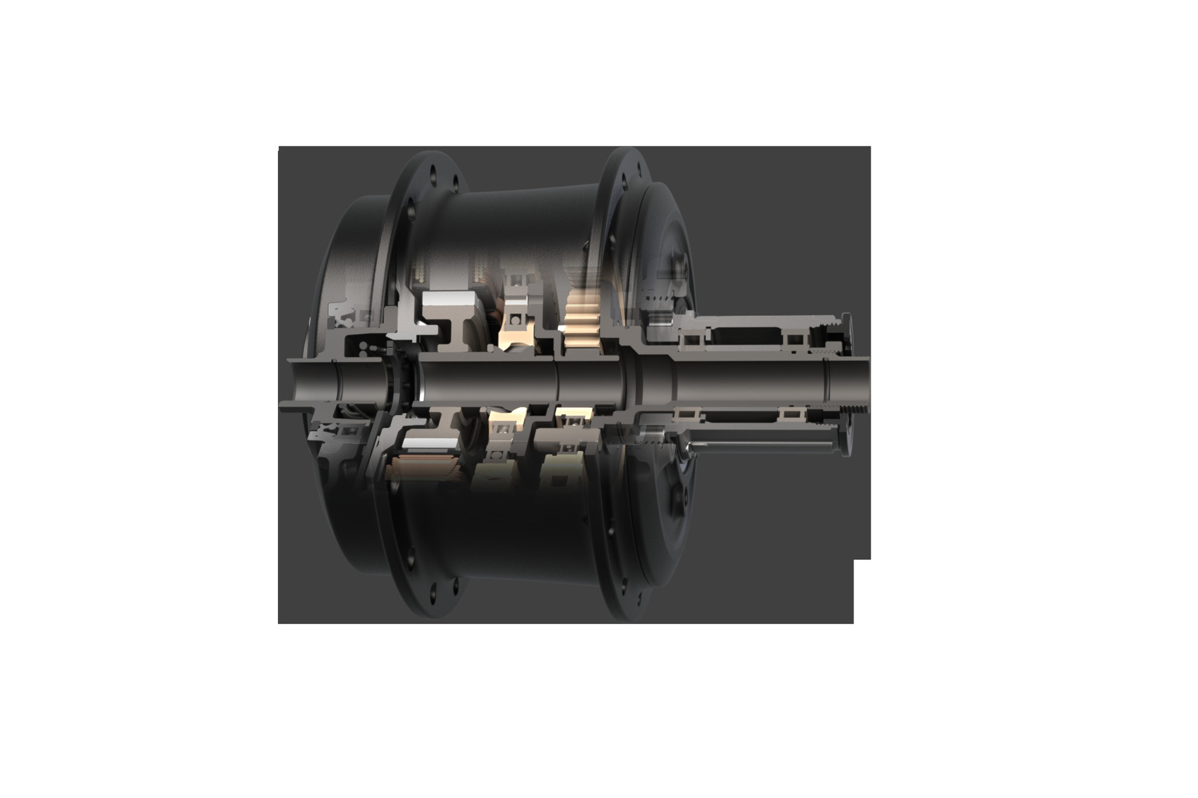 R17-M12 Boost thru-axle Hub Motor-4