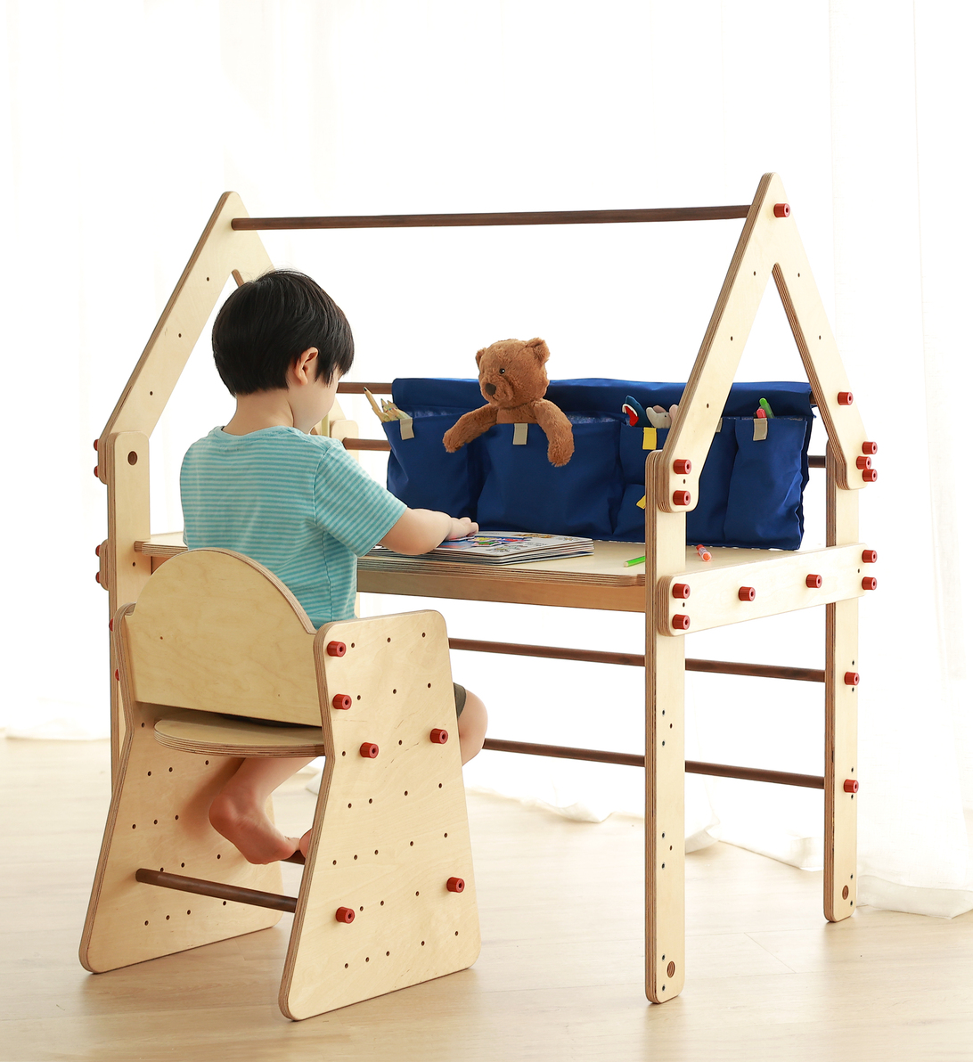 ri'du Multi-age Adjustable Desk & Chair Set-5
