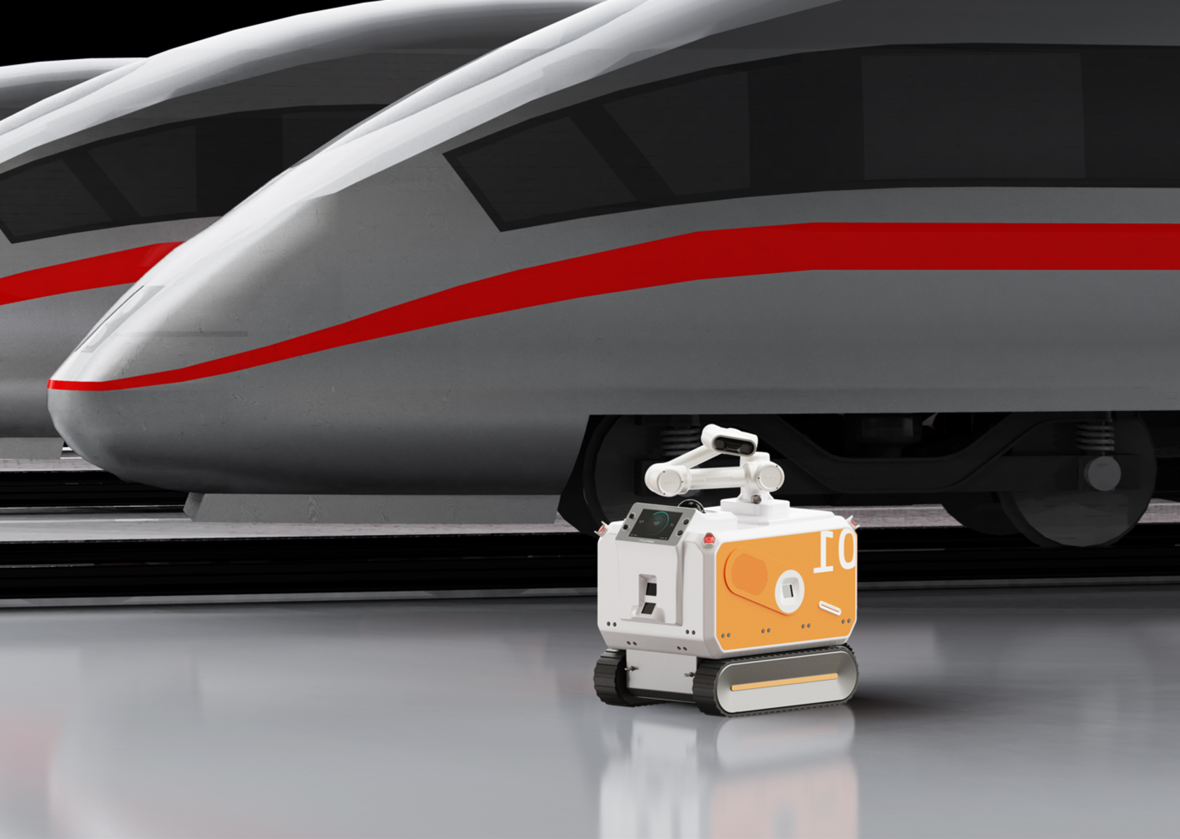 Intelligent rail transit bottom inspection robot-5