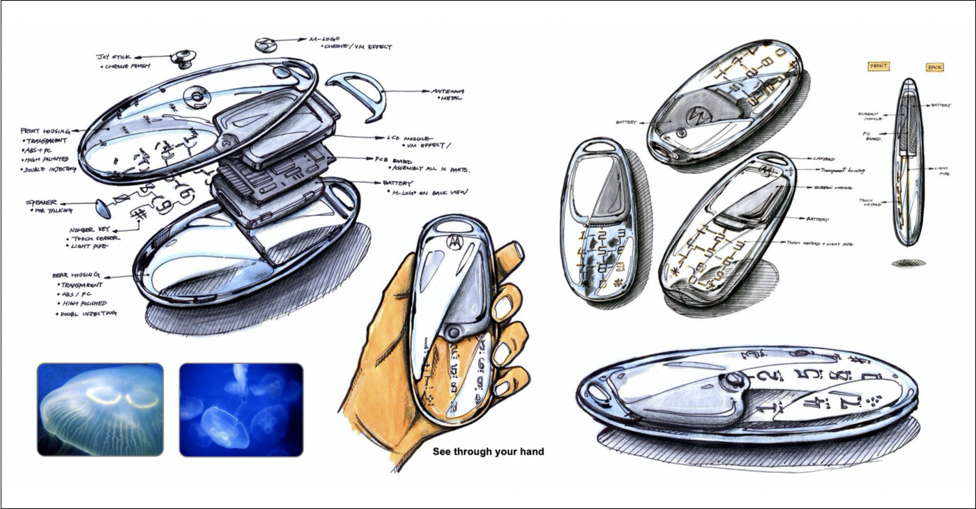 「水母機」設計手稿（2005年）